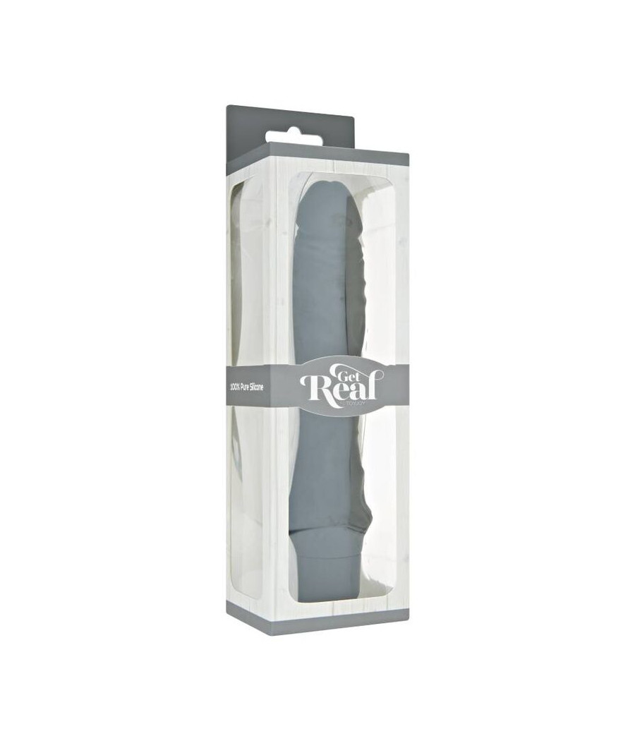 GET REAL - KLASSISCHER GROSSER SCHWARZER VIBRATOR