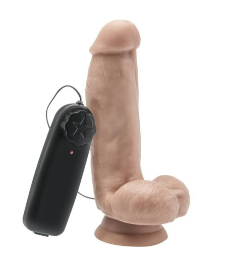 GET REAL - DILDO 12 CM CON TESTÍCULOS VIBRADOR NATURAL