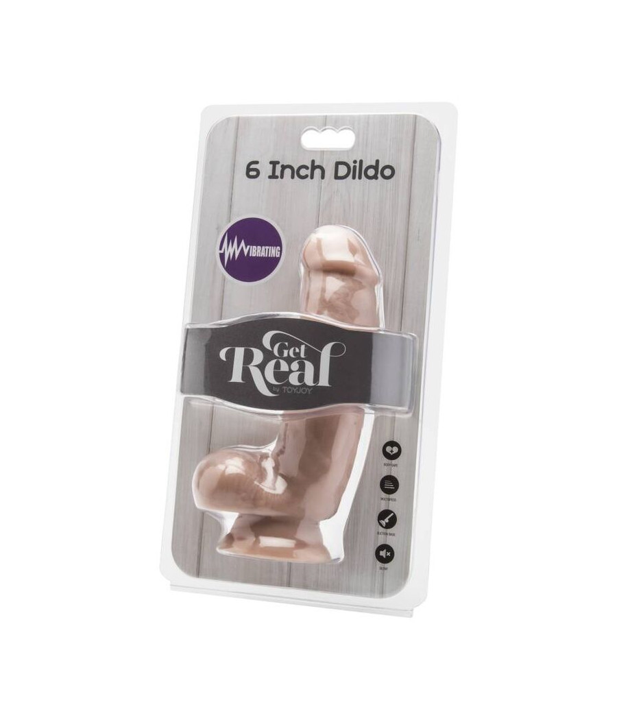 GET REAL - DILDO 12 CM CON VIBRATORE PER SFERE