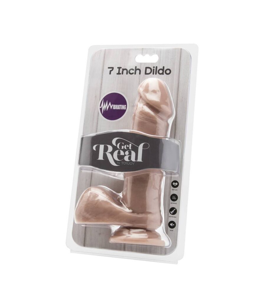 GET REAL - DILDO 18 CM CON VIBRATORE PER SFERE