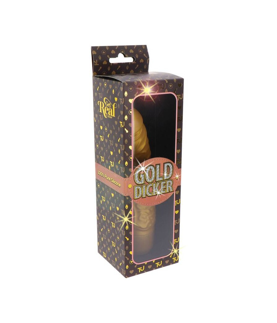 GET REAL - GOLD DICKER ORIGINAL VIBRADOR DORADO