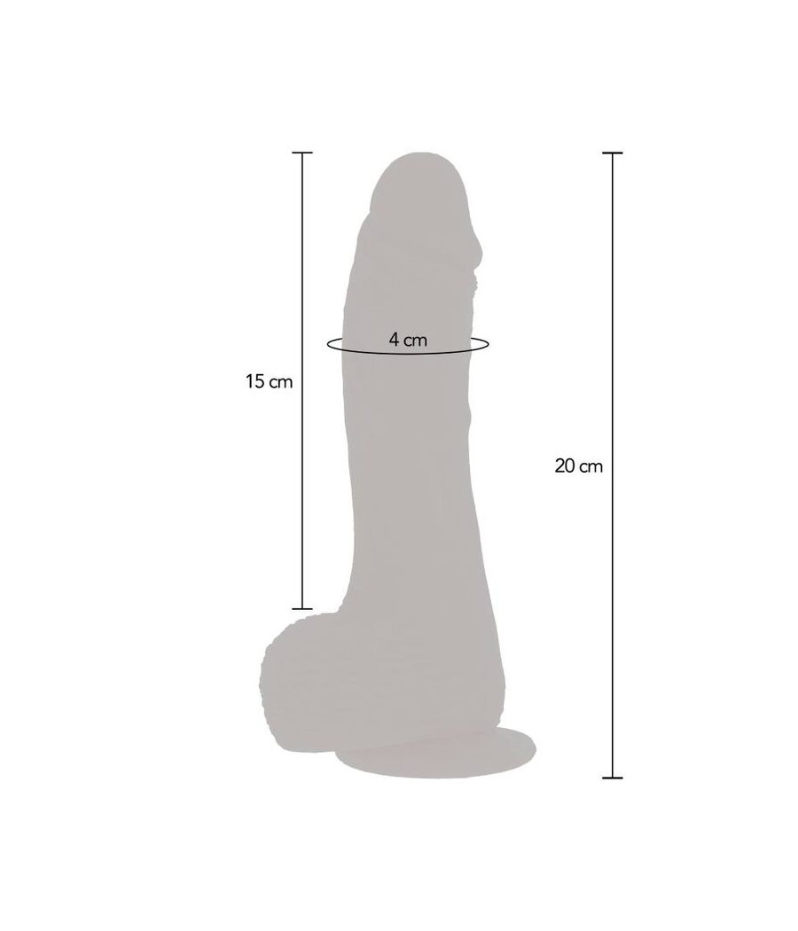 GET REAL - PELE VIBR DILDO ROTATIVA PARA CIMA E PARA BAIXO
