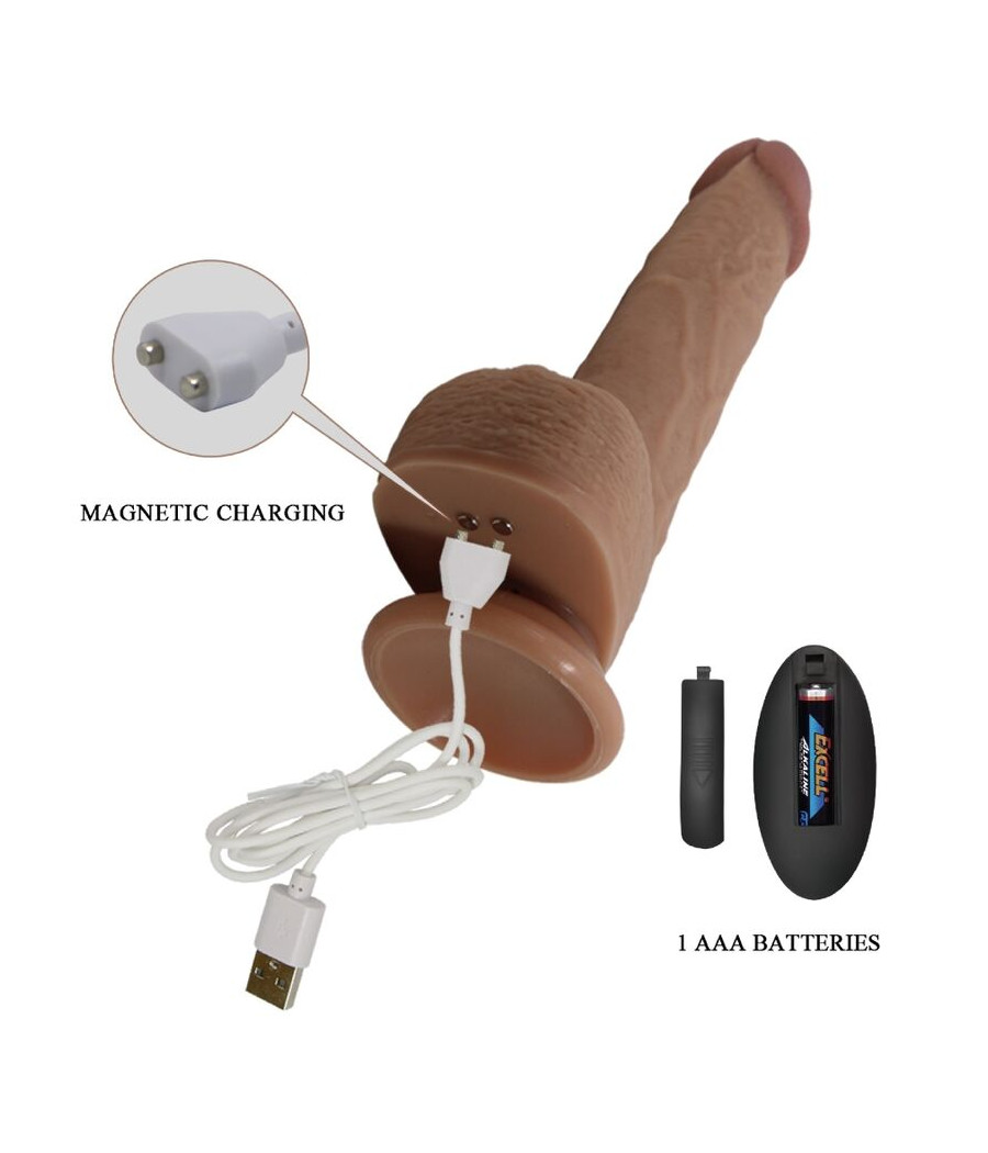 PRETTY LOVE - TOMMY REALISTIC DILDO VIBRATOR 22.5 CM