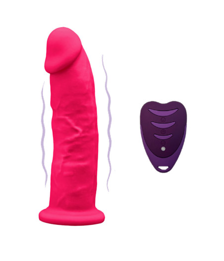 SILEXD - REALISTIC PENIS MODEL 2 PINK + REMOTE CONTROL LRS 17 CM
