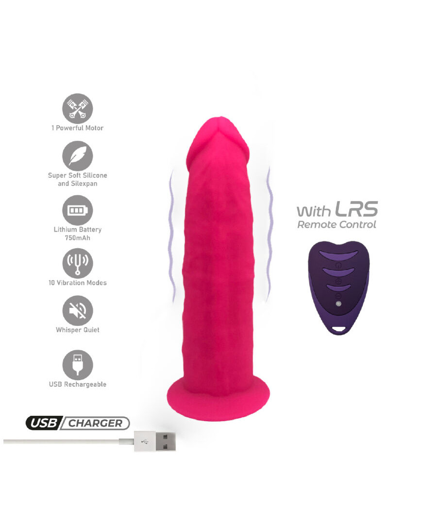SILEXD - PENE REALÍSTICO MODELO 2 ROSA + CONTROL REMOTO LRS 17 CM