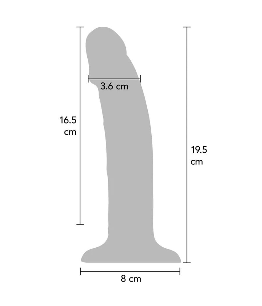GET REAL - DILDO VIBRANTE IN SILICONE REALISTICO TRASPARENTE 19,5 CM