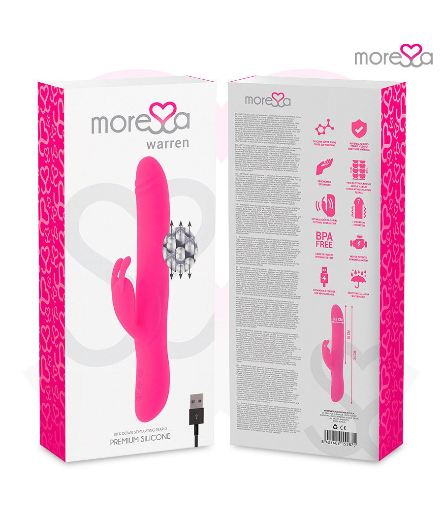 MORESSA - WARREN IMPULSOR OSCILANTE Y POTENTE VIBRACIÓN PREMIUM SILICONA RECARGABLE