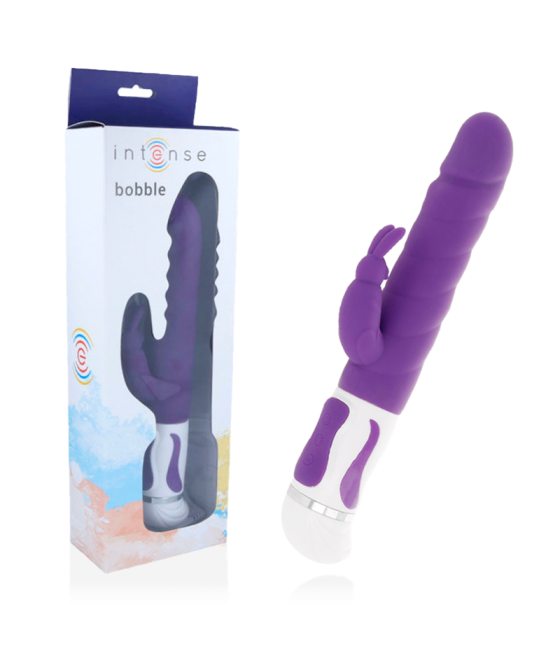 INTENSE - VIBRATEUR BOBBLE ROTATEUR SILICONE LILAS