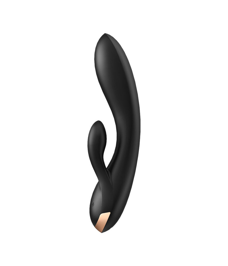 SATISFYER - DOUBLE FLEX VIBRATOR APP BLACK