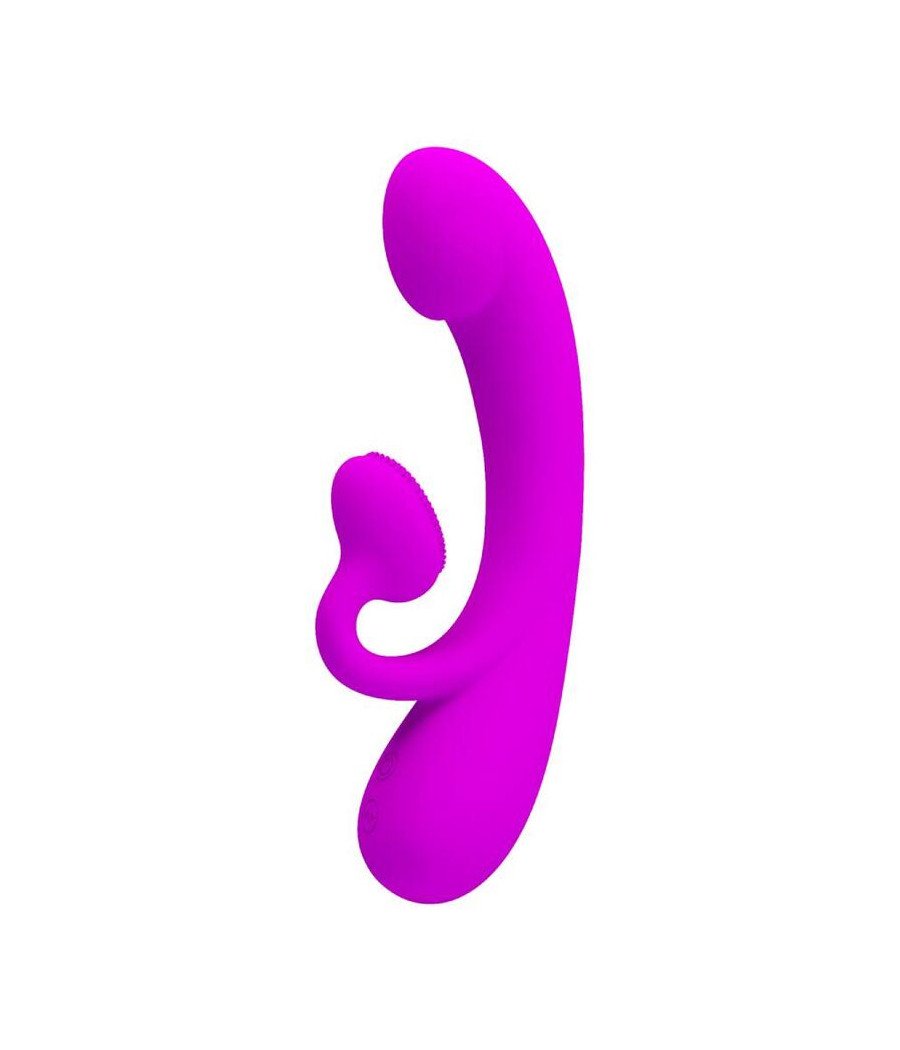 PRETTY LOVE - SINCERE SILICONE CLITORAL VIBRATOR AND SUCKER PURPLE