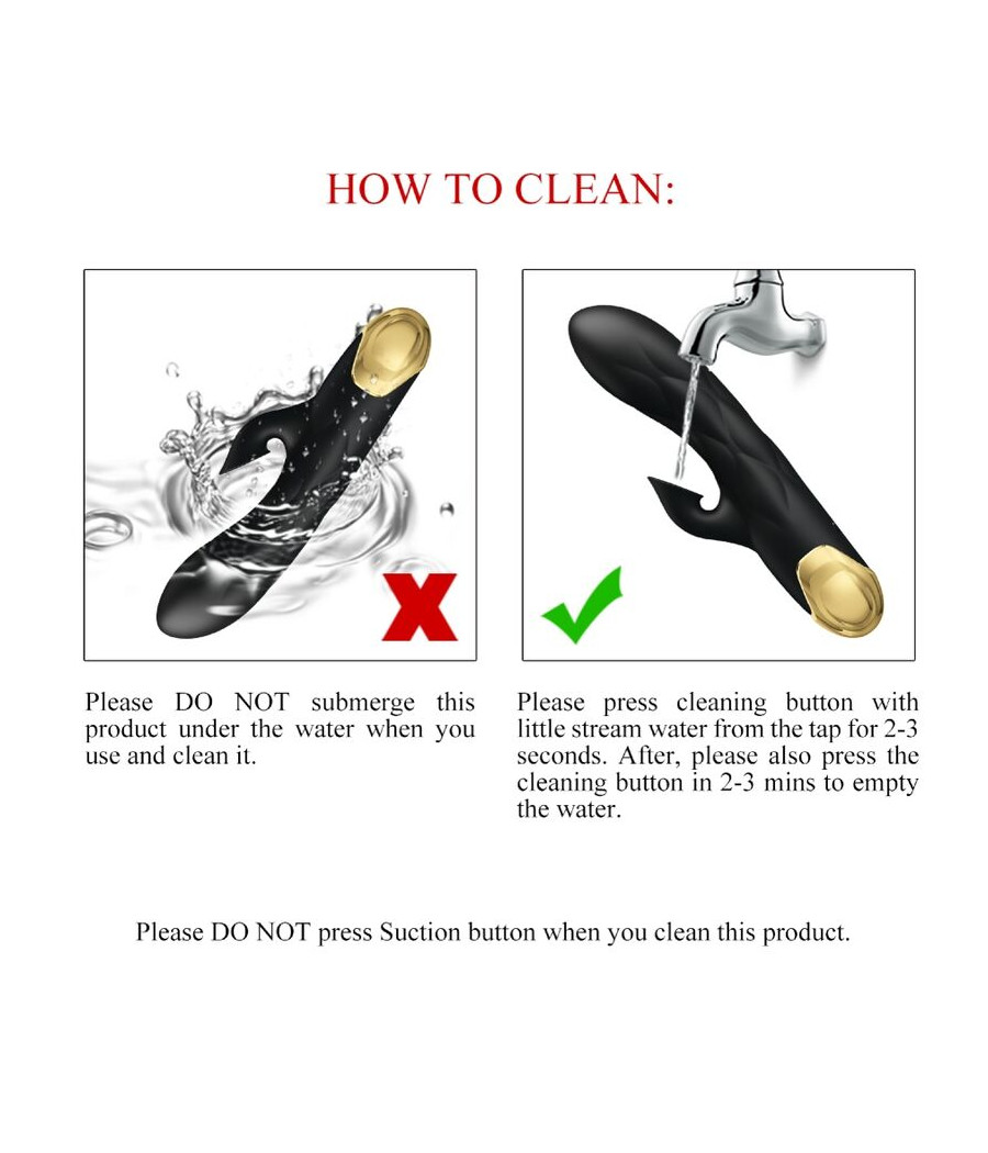 PRETTY LOVE - VIBRATORE DI LUSSO NERO RICARICABILE PLACCATO IN ORO