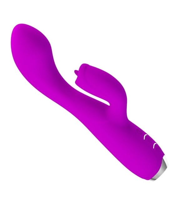 PRETTY LOVE - VIBRADOR DE COELHO RECARREGVEL GLORIA - ROXO IMPERMEVEL