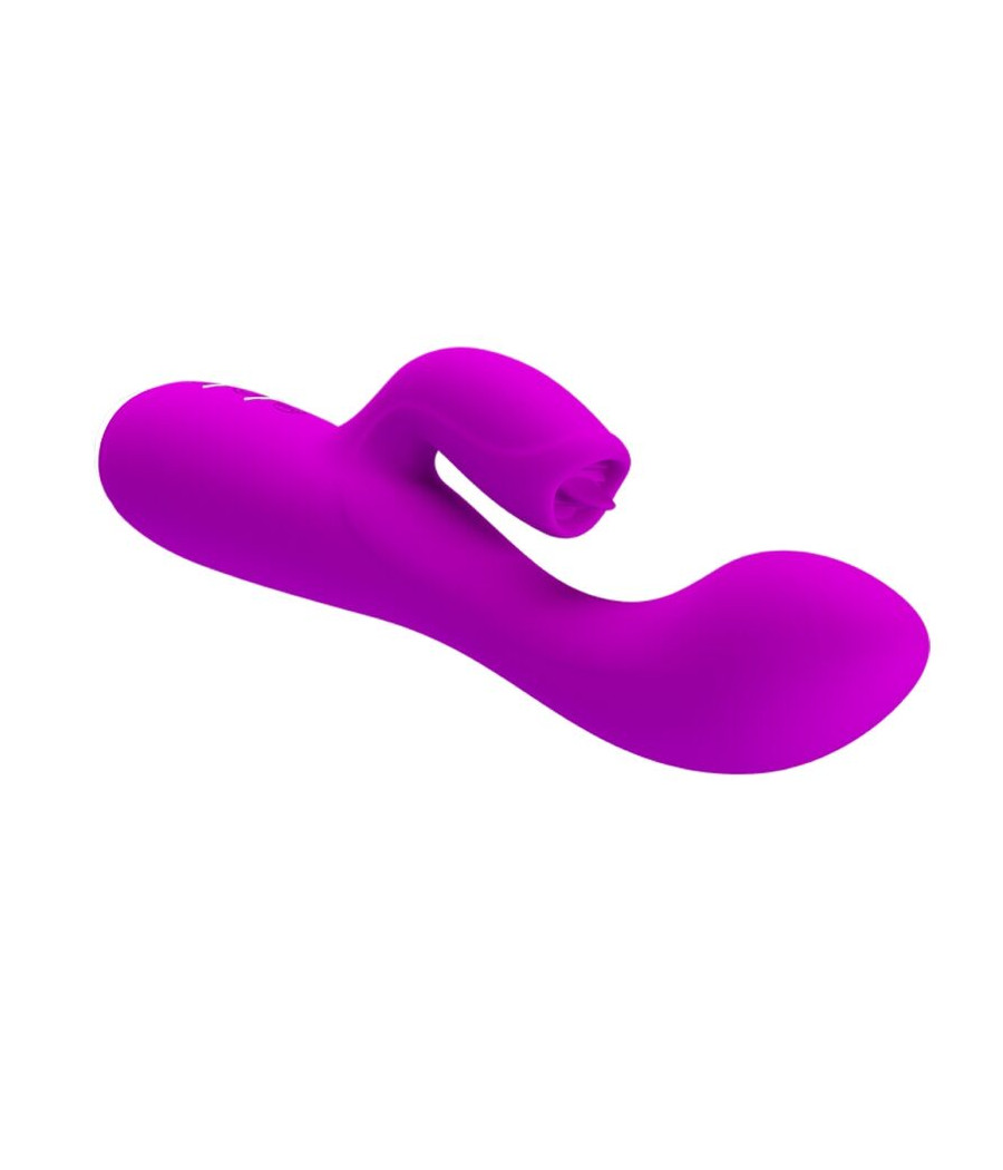 PRETTY LOVE - VIBRATORE RICARICABILE GLORIA RABBIT-VIOLA IMPERMEABILE