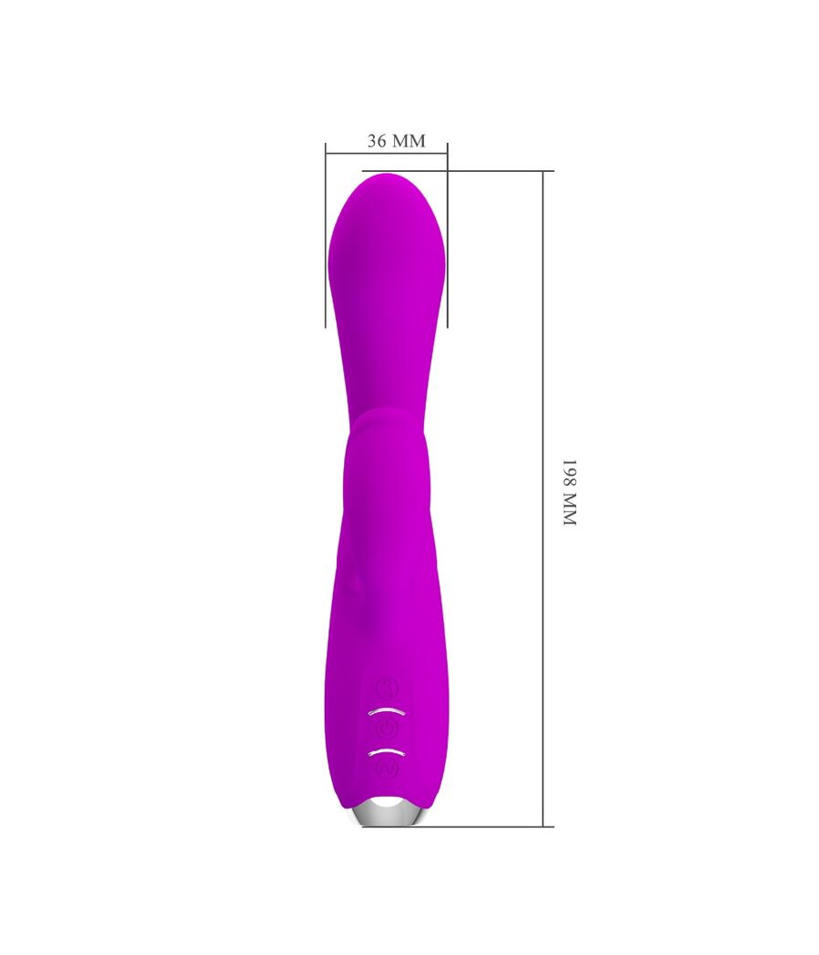 PRETTY LOVE - GLORIA RECHARGEABLE RABBIT VIBRATOR-WATERPROOF PURPLE