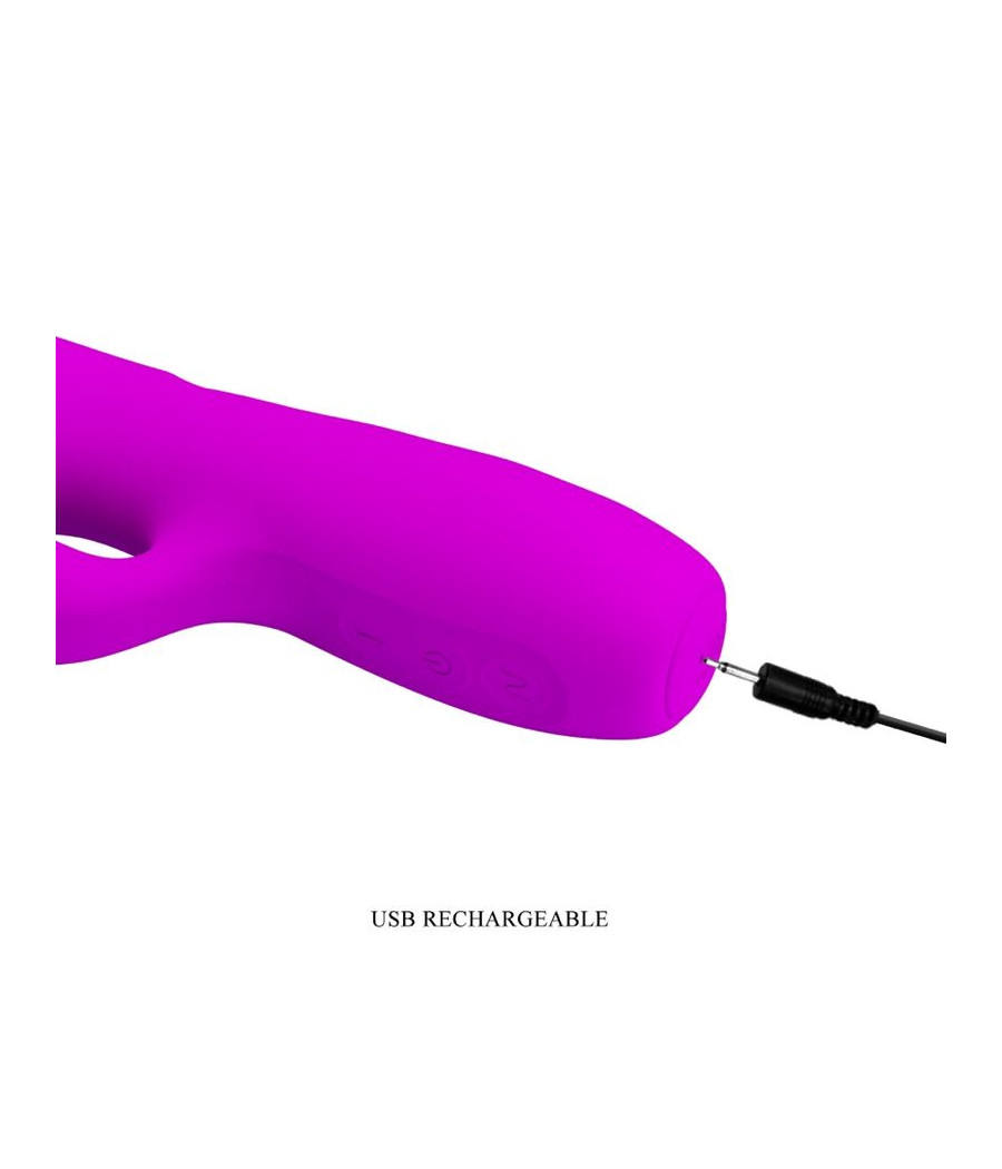 PRETTY LOVE - VIBRADOR DE COELHO RECARREGVEL MELANIE ROXO