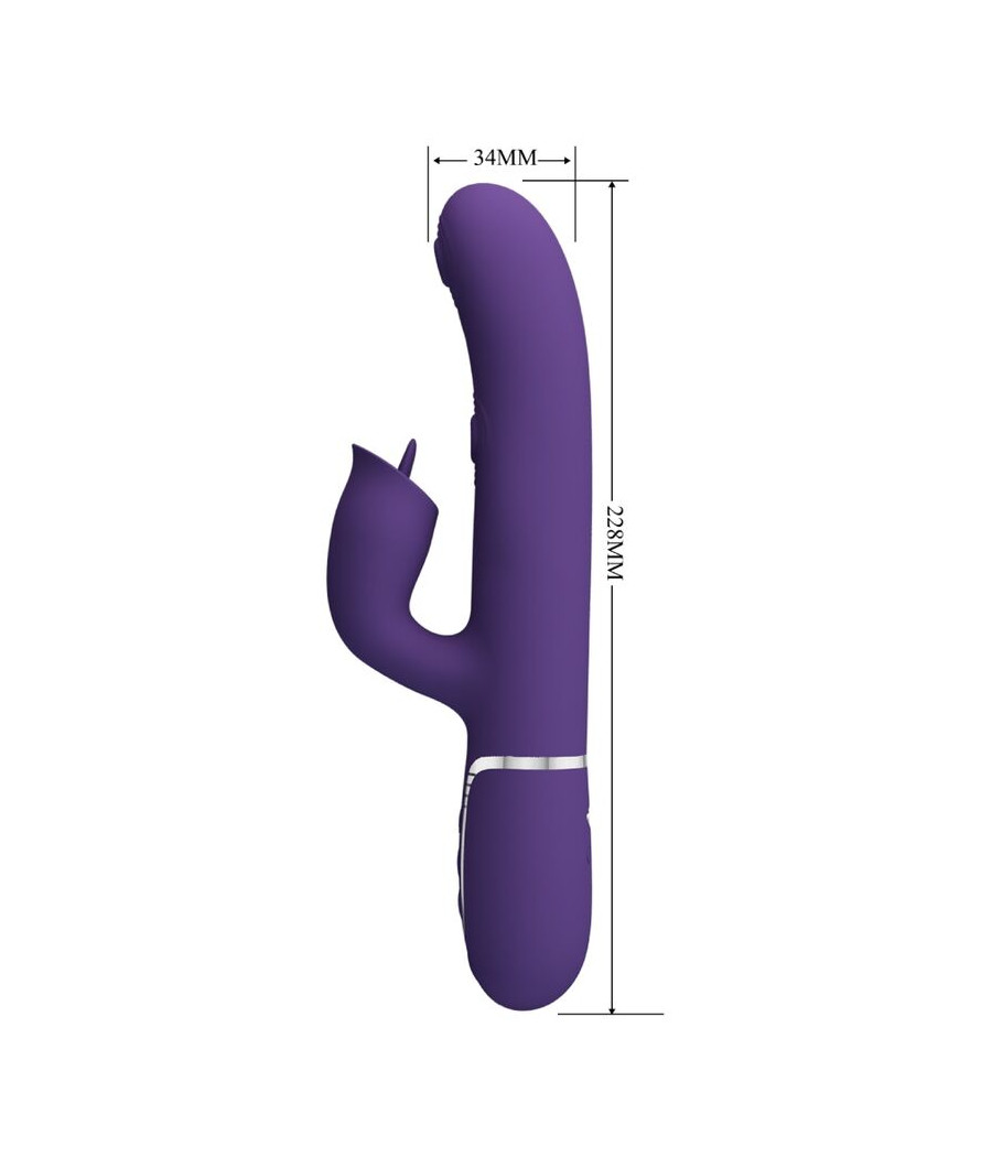 PRETTY LOVE - KANINCHENVIBRATOR MIT LILA LECKEN