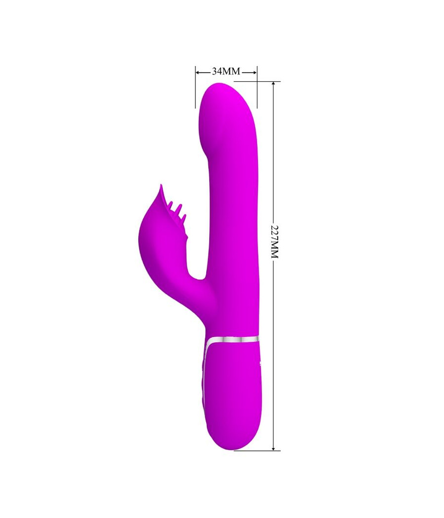 PRETTY LOVE - VIBRADOR RABBIT PERLAS VIOLETA