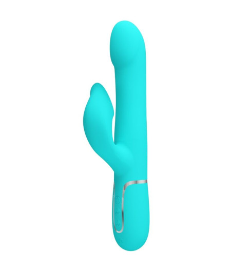 PRETTY LOVE - VIBRADOR COELHO PÉROLAS AQUA VERDE