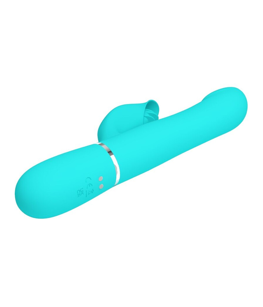 PRETTY LOVE - VIBRADOR RABBIT PERLAS VERDE AGUA