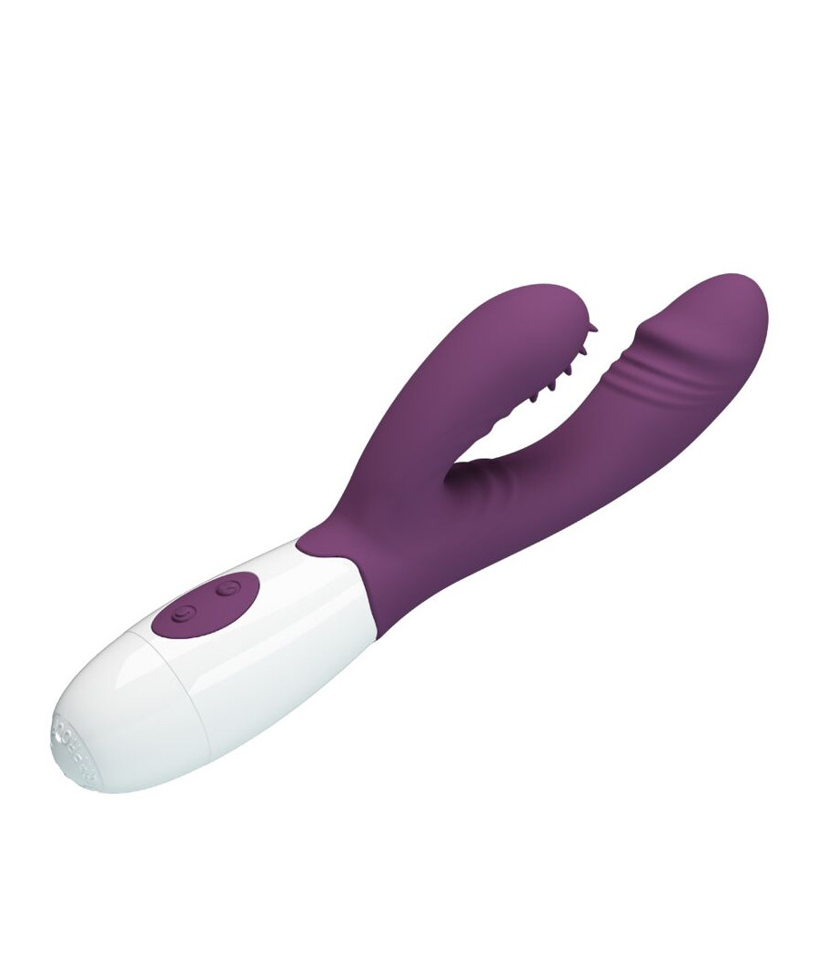 PRETTY LOVE - ANDRE VIBRADOR COELHO E ESTIMULADOR DE PONTO G ROXO