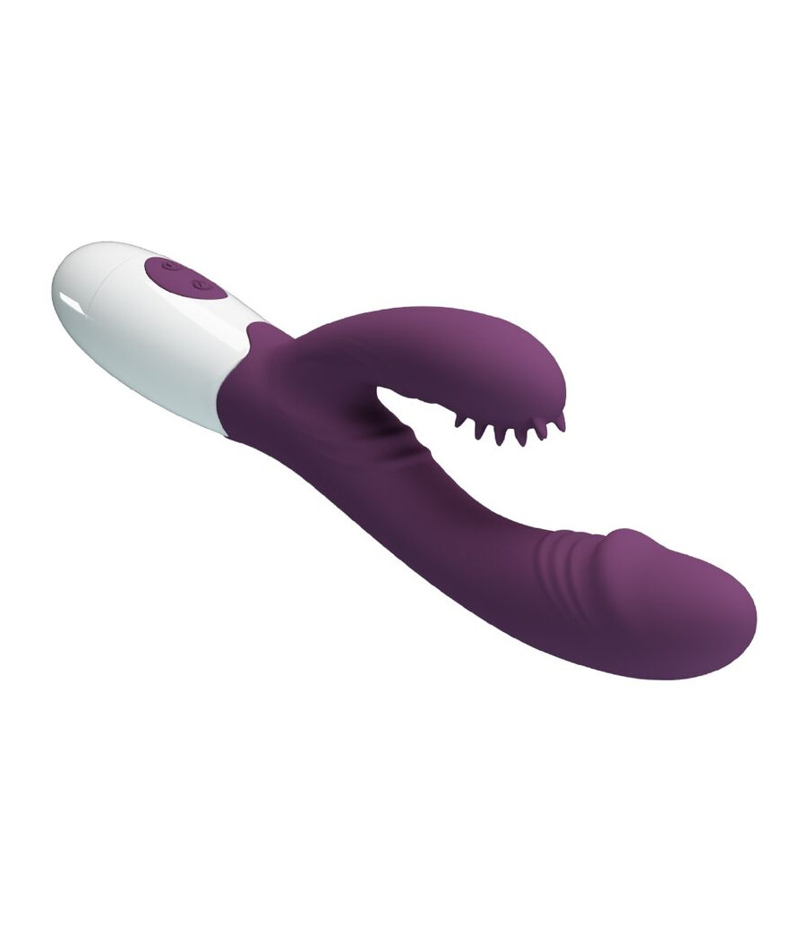 PRETTY LOVE - ANDRE VIBRADOR COELHO E ESTIMULADOR DE PONTO G ROXO