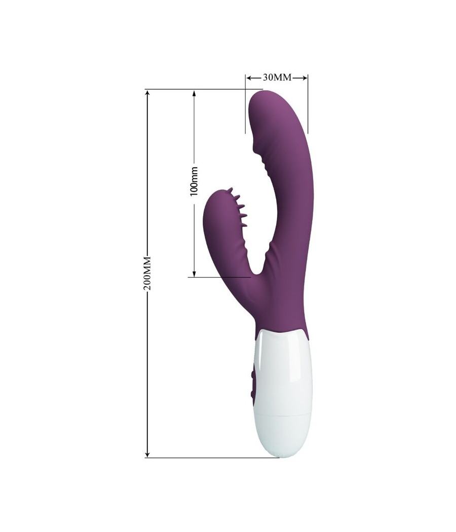 PRETTY LOVE - ANDRE VIBRATORE RABBIT E STIMOLATORE PUNTO G VIOLA