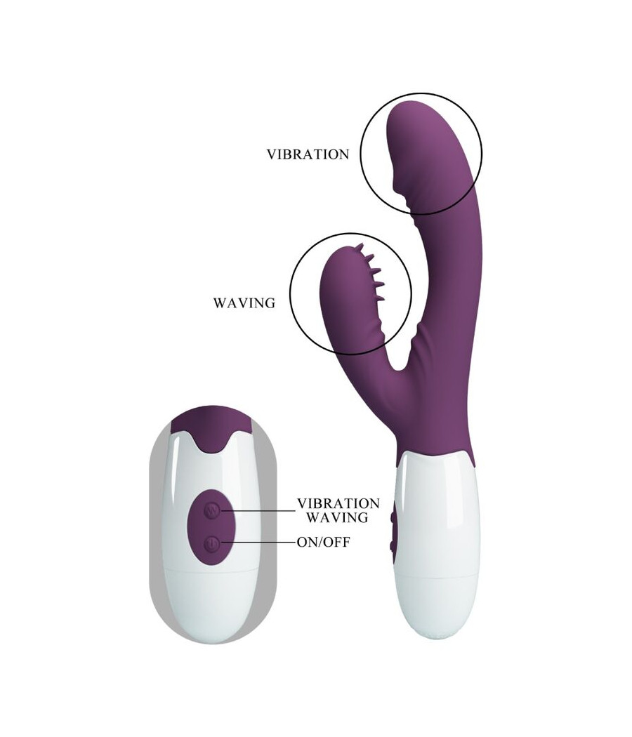 PRETTY LOVE - ANDRE VIBRATEUR RABBIT & STIMULATEUR DE POINT G VIOLET