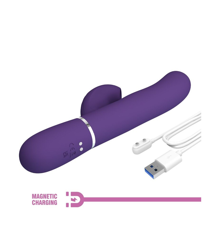 PRETTY LOVE - PERLITA VIBRATEUR G-SPOT 3 EN 1 MULTIFONCTION VIOLET