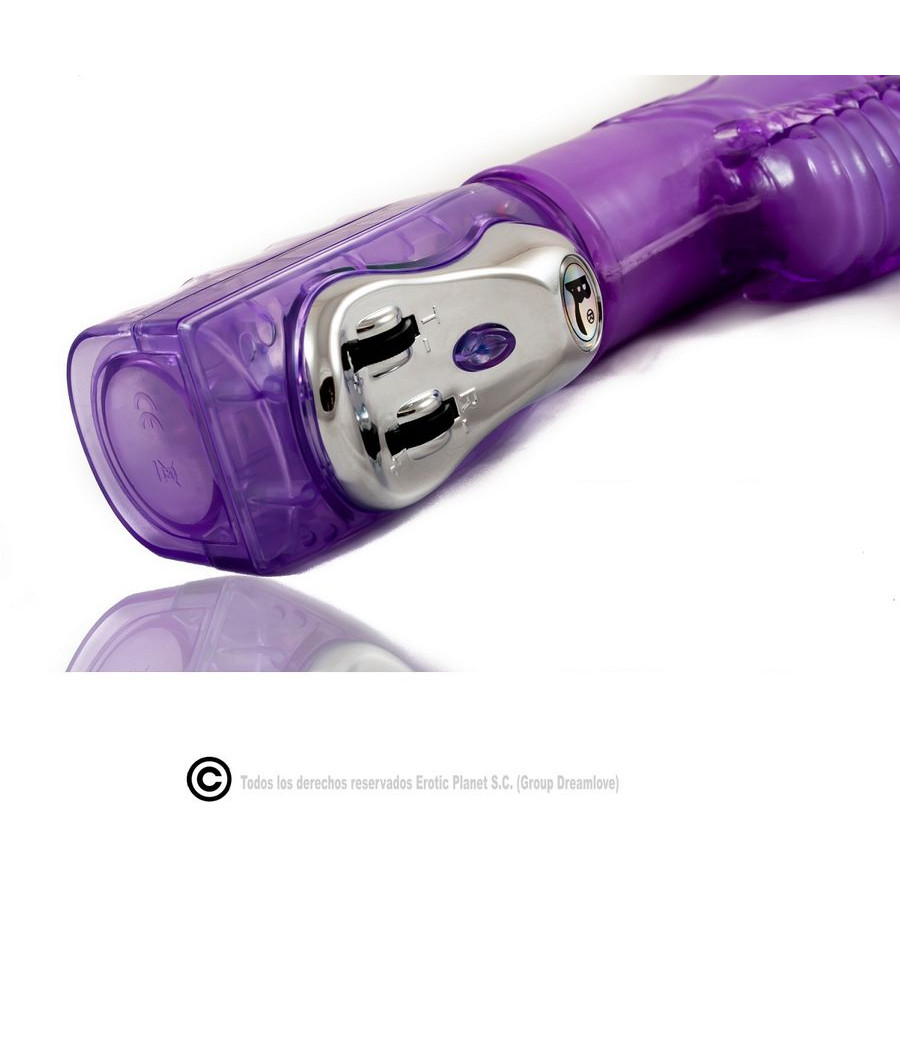 BAILE - ROTADOR PARA CIMA E PARA BAIXO COELHO LILAC COM SUPERESTIMULADOR