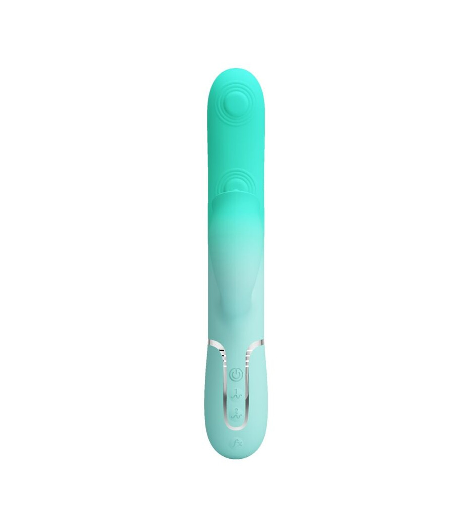 PRETTY LOVE - GIGI VIBRADOR RABBIT MULTIFUNCIÓN VERDE AGUA