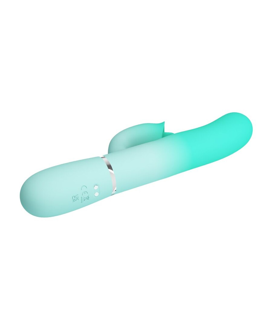PRETTY LOVE - GIGI VIBRADOR RABBIT MULTIFUNCIÓN VERDE AGUA