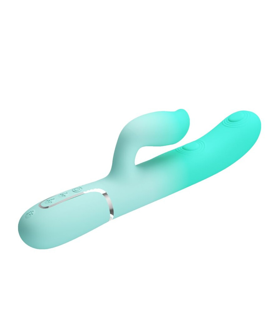 PRETTY LOVE - GIGI VIBRADOR RABBIT MULTIFUNCIÓN VERDE AGUA