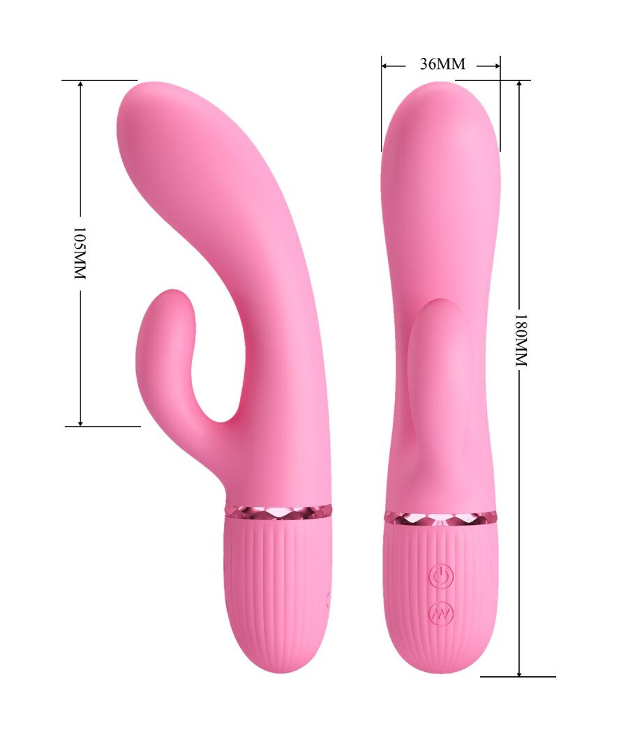 PRETTY LOVE - MARSKI RABBIT VIBRATOR & G-SPOT PINK
