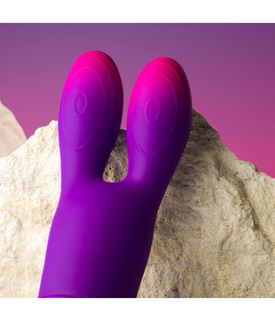 ROCKS-OFF - VIBRADOR FLEXÍVEL GLO-GIRL BUNNY ROXO