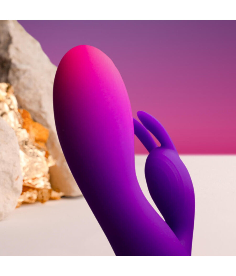 ROCKS- OFF - GLO- GIRL PURPLE RABBIT VIBRATOR
