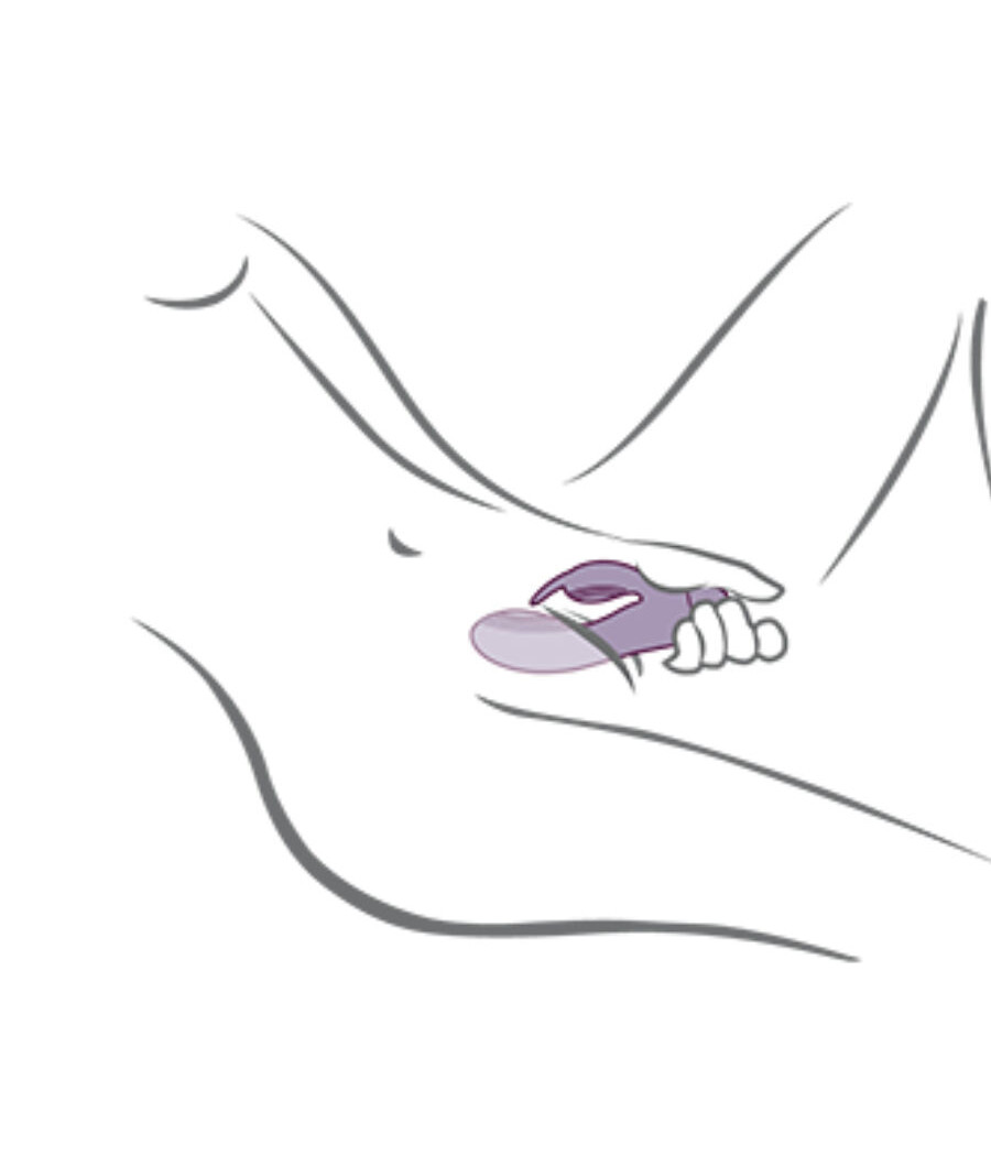 ROCKS- OFF - GLO- GIRL PURPLE RABBIT VIBRATOR