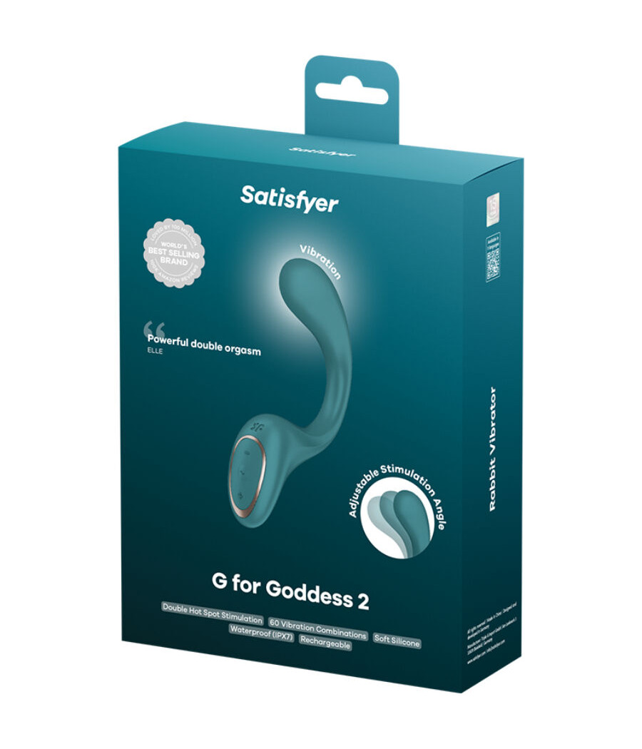 SATISFYER - G FOR GODDESS 2 VIBRATORE CONIGLIO VERDE BOTTIGLIA