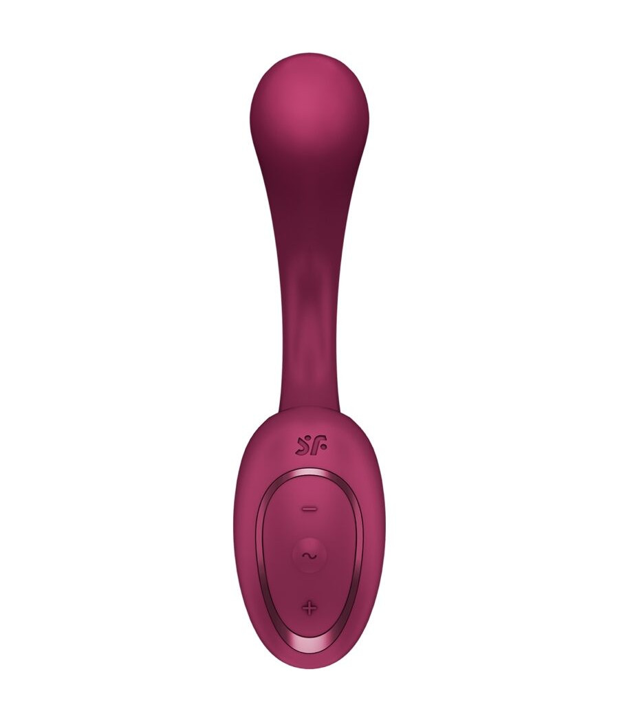 SATISFYER - G PER DEA 2 VIBRATORE CONIGLIO BOTTIGLIA BORDEAUX