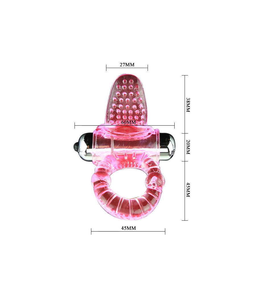BAILE - ANELLO DOLCE ABS 10 RITMI ANELLO VIBRATORE PENE ROSA