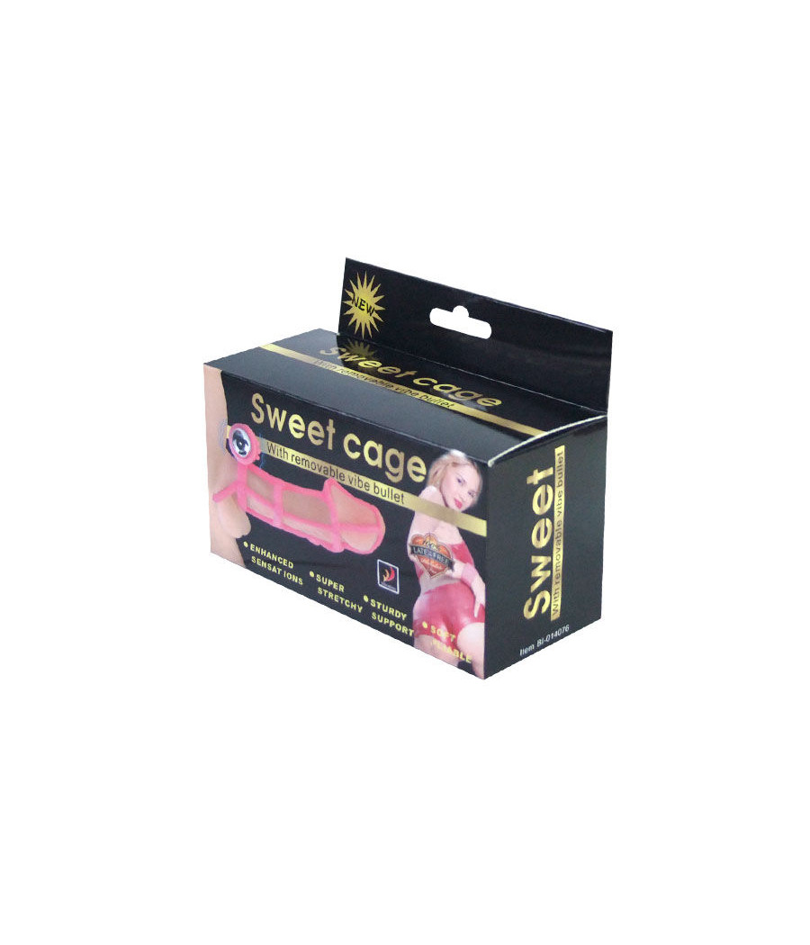 BAILE - SWEET 10 RHYTHMS SILICONE COVER AND RING FOR THE PINK PENIS