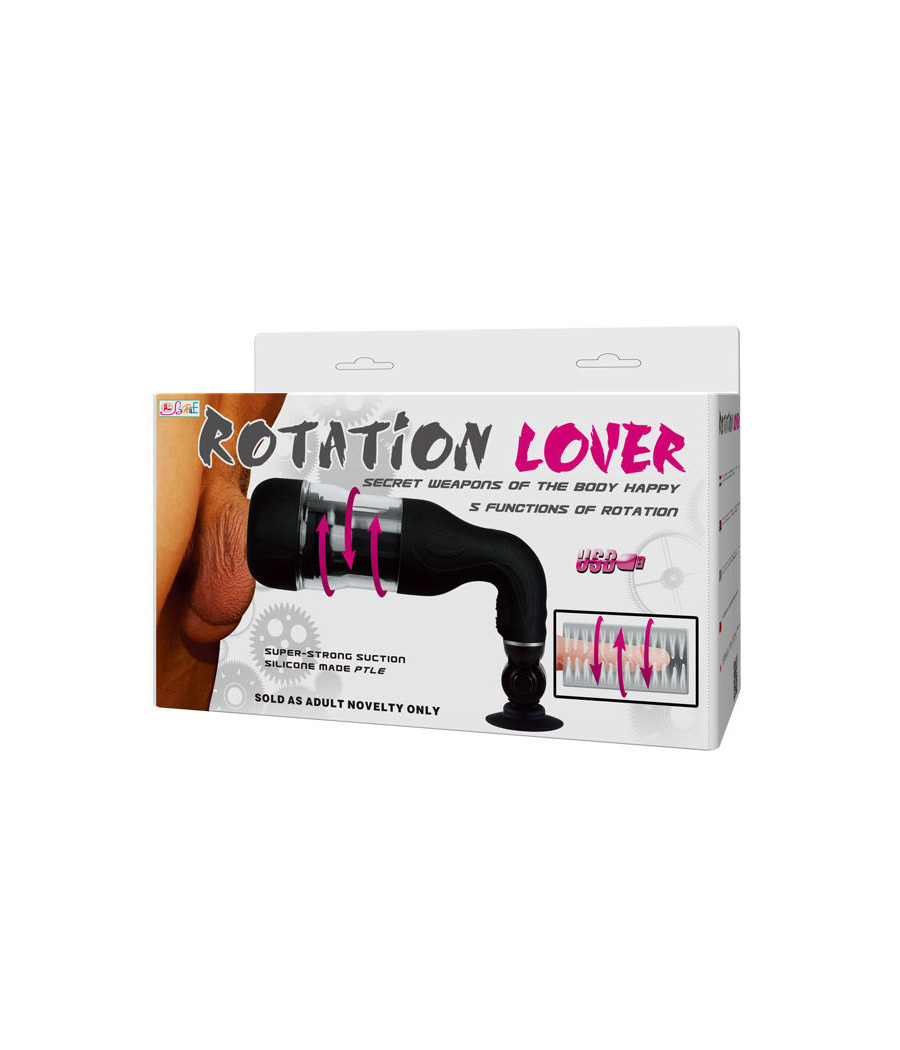 BAILE - MASTURBADOR AUTOMTICO ROTATION LOVER COM SUPORTE