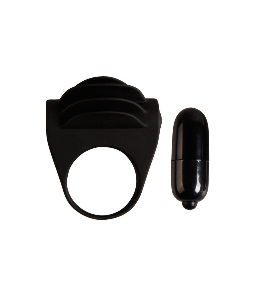 PRETTY LOVE - ANNEAU VIBRATEUR NOIR CHESTER