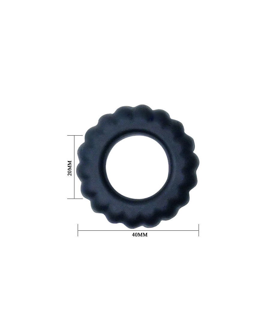 BAILE - ANEL PÊNIS TITAN PRETO 2 CM