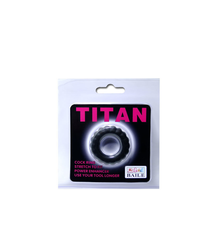BAILE - COCKRING TITAN NERO 2 CM