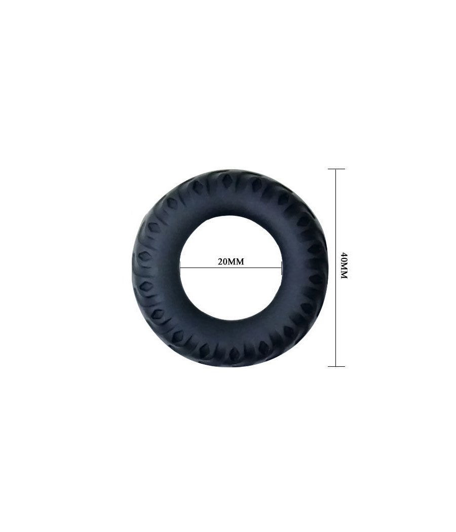 BAILE - TITAN ANEL PRETO VERDE 2 CM