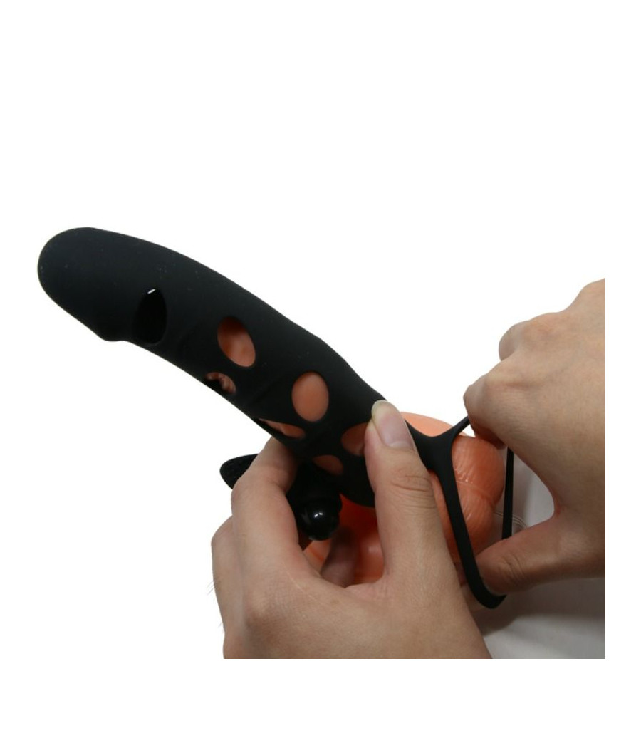 PRETTY LOVE - CAPA DE SILICONE COM VIBRAO 15.2 CM