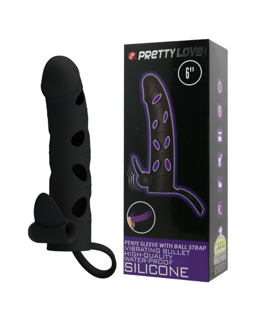 PRETTY LOVE - SILIKONHÜLLE MIT VIBRATION 15.2 CM
