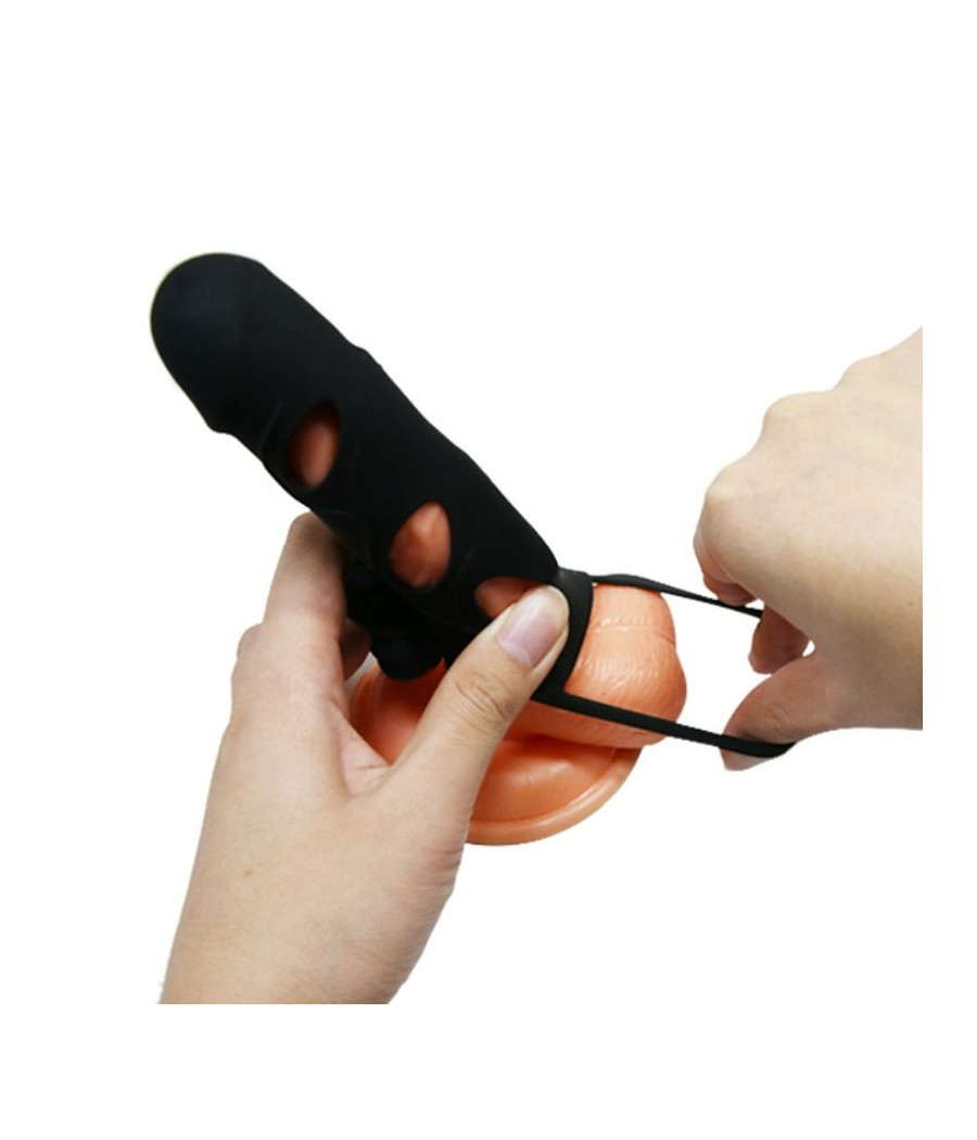 PRETTY LOVE - CAPA DE SILICONE COM VIBRAO 14 CM 1.0