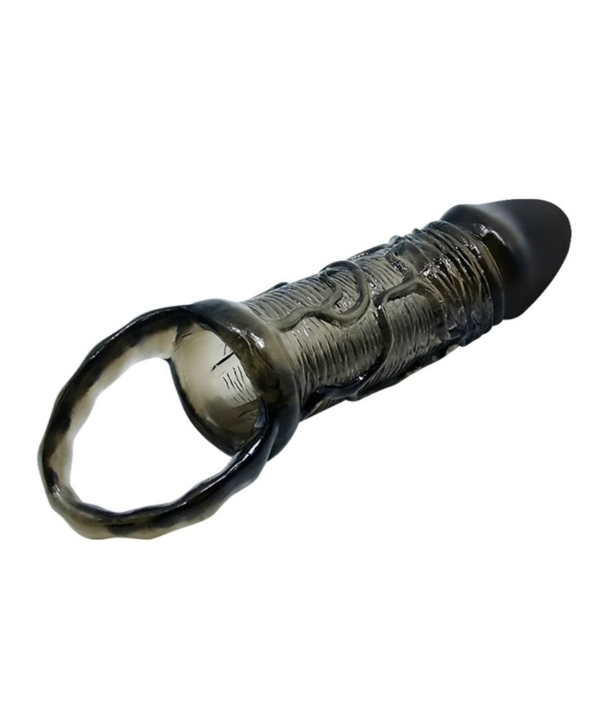 BAILE - COPERTURA ESTENSORE PENE CON CINTURINO PER TESTICOLI NERO 13.5 CM