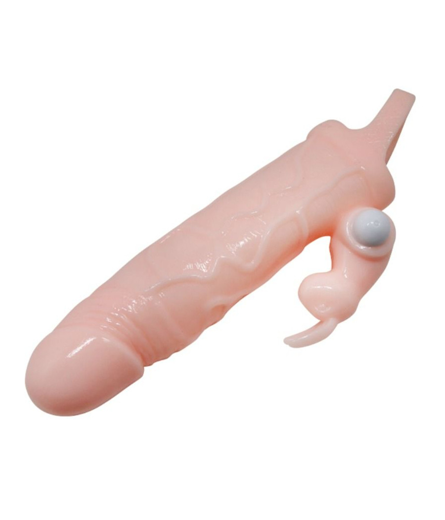 BAILE - BRAVE MAN PENISABDECKUNG MIT KANINCHEN UND DOPPELMOTOR FLEISCH 16.5 CM